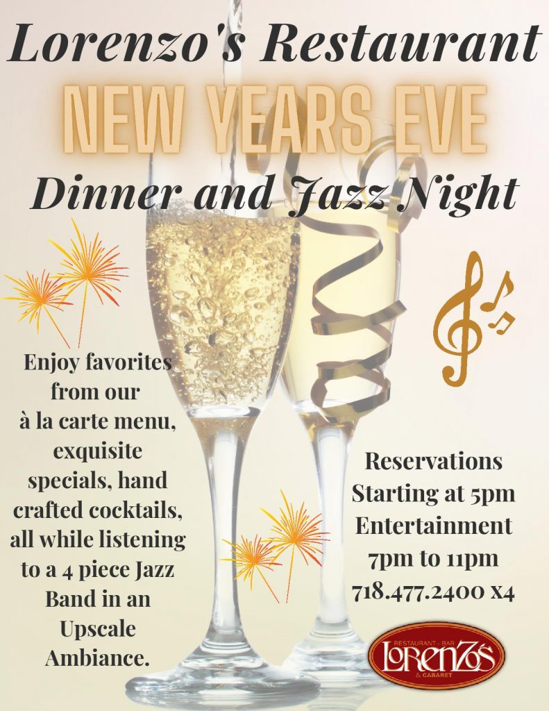 New Years Eve Dinner & Jazz Night